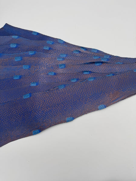 PACK de 10 SQUAMA DÉGRADÉ Cuivre sur Bleu - Taille Large - Choix 2
